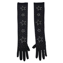 Star Rhinestone Gloves