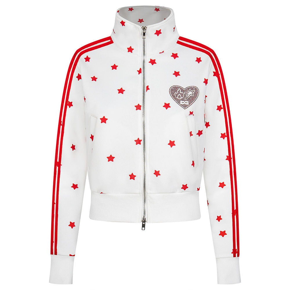 Star Girl Side Stripe Zip Sweatshirt
