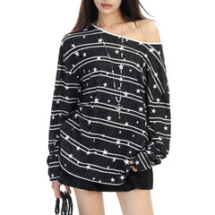 Star Print Long Sleeve T-Shirt