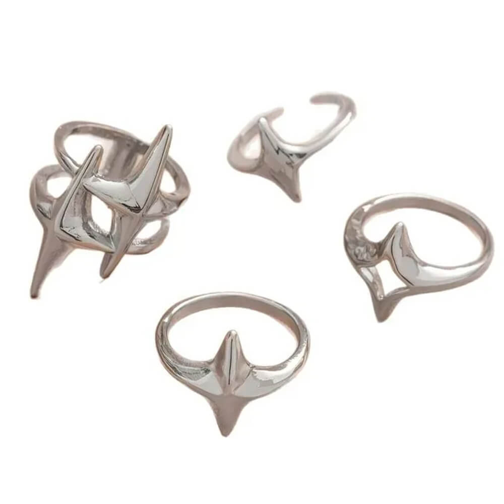 Star Child Aesthetic Ring Set