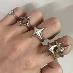 Star Child Aesthetic Ring Set