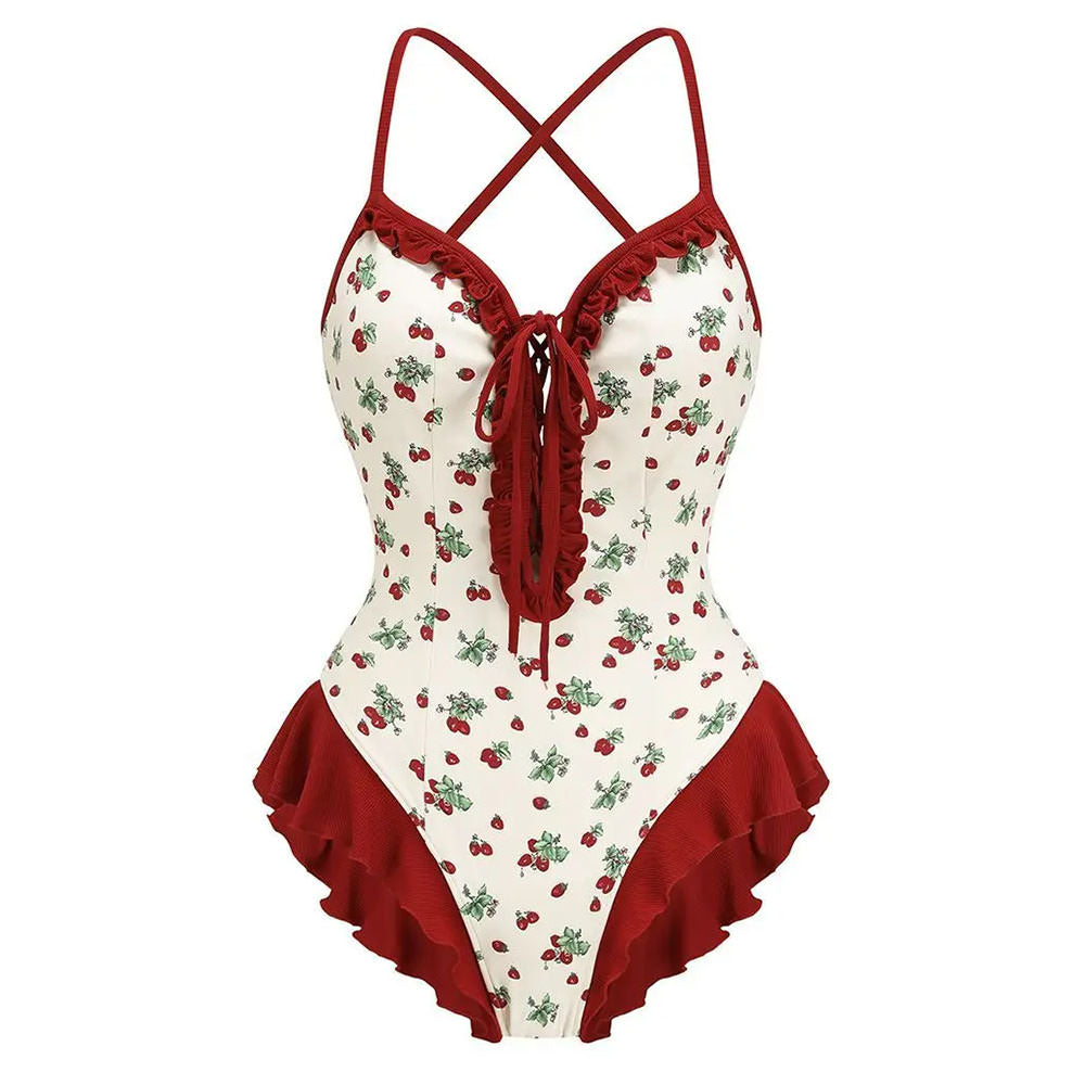 Strawberry Fields Ruffle One-Piece Swimsuit