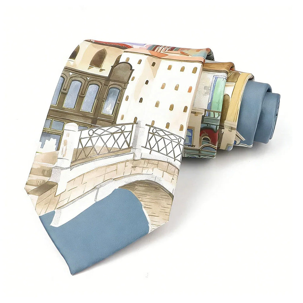 Venice Print Tie