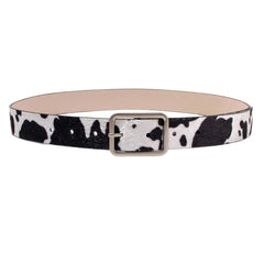 Vintage Ranch Cow Print Belt