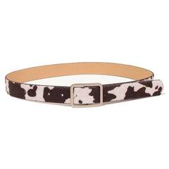 Vintage Ranch Cow Print Belt