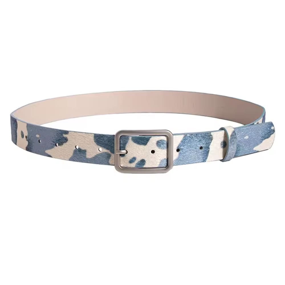 Vintage Ranch Cow Print Belt