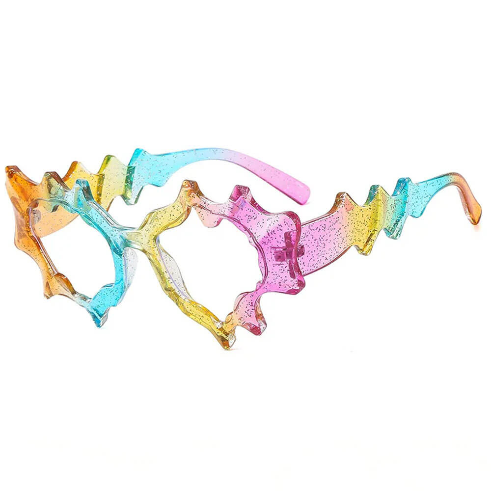 Whimsical Wavy Frame Sunglasses