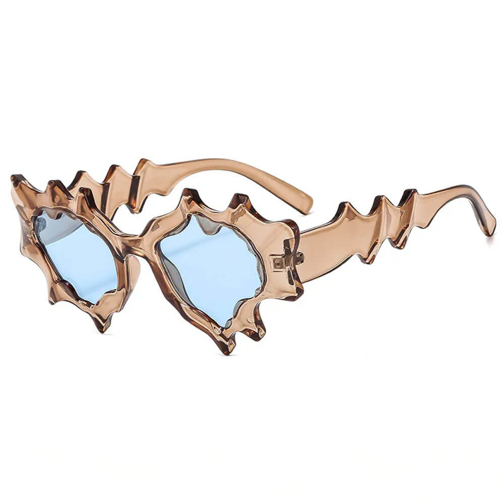 Whimsical Wavy Frame Sunglasses