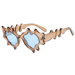 Whimsical Wavy Frame Sunglasses