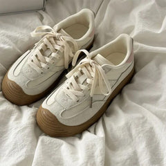 Teen Craft White & Black Stripe Sneakers