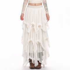 Cotton Candy Ruffle Layered Skirt