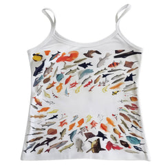 Fish Print Aesthetic Tank Top
