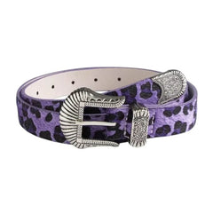 Y2K Leopard Cowboy Belt