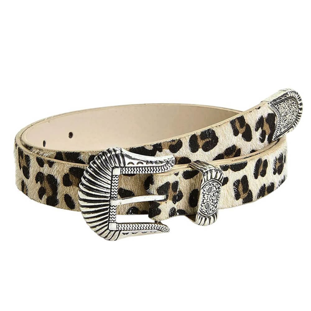 Y2K Leopard Cowboy Belt