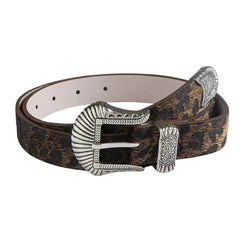 Y2K Leopard Cowboy Belt