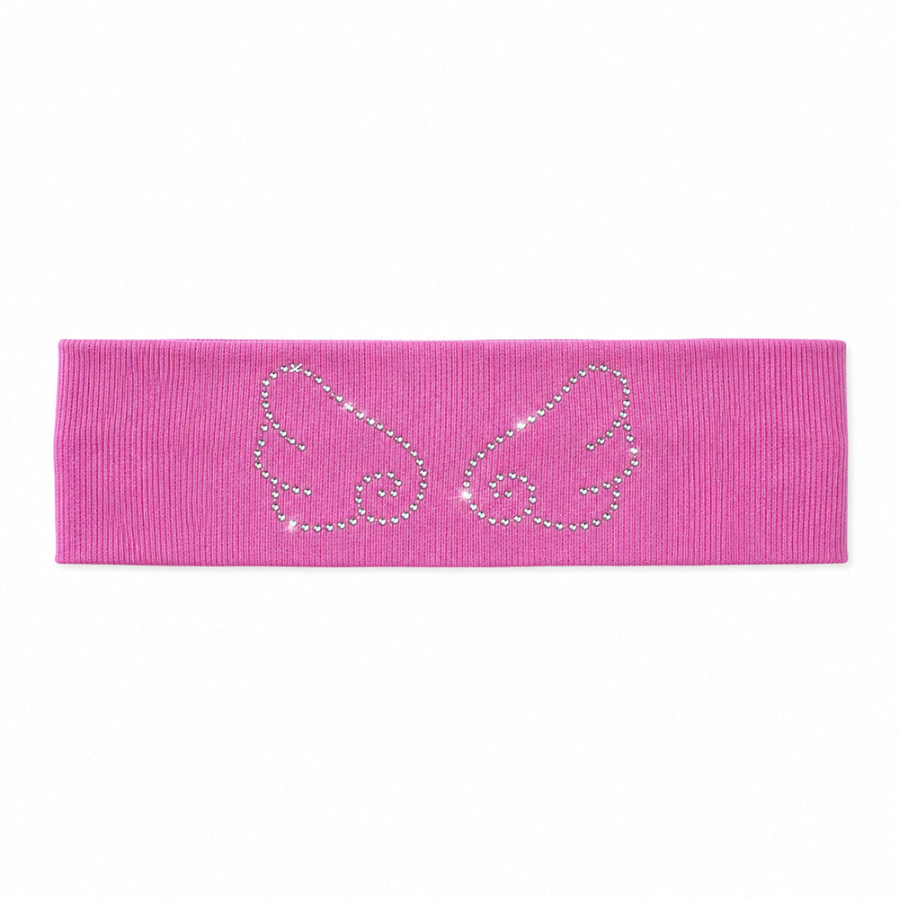 Y2K Rhinestone Angel Wings Headband
