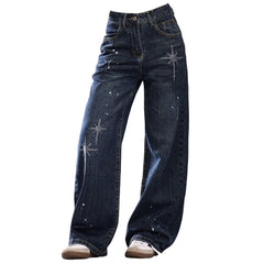 Diva Diary Rhinestone Star Jeans