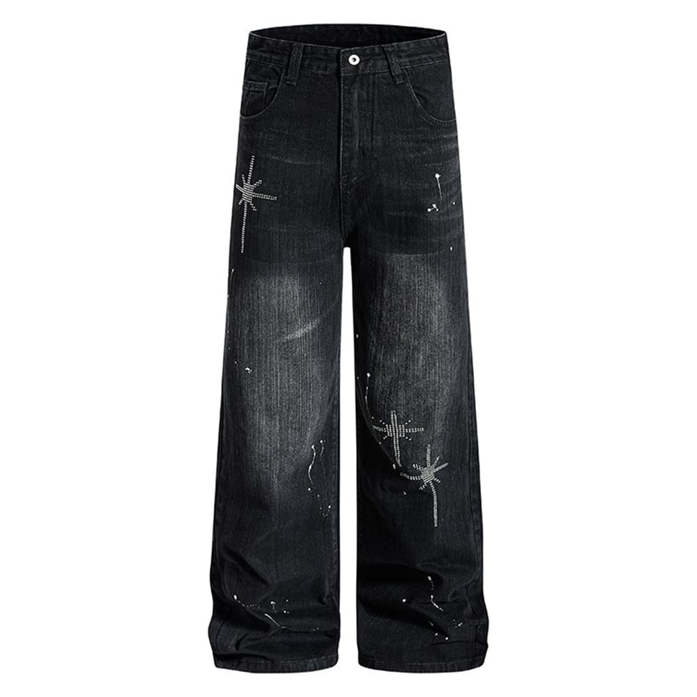Diva Diary Rhinestone Star Jeans