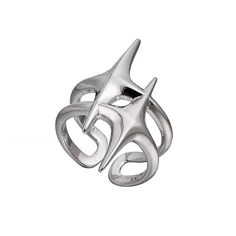 Double Star Aesthetic Ring
