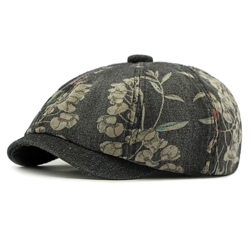 Y2K Aesthetic Floral Denim Cap
