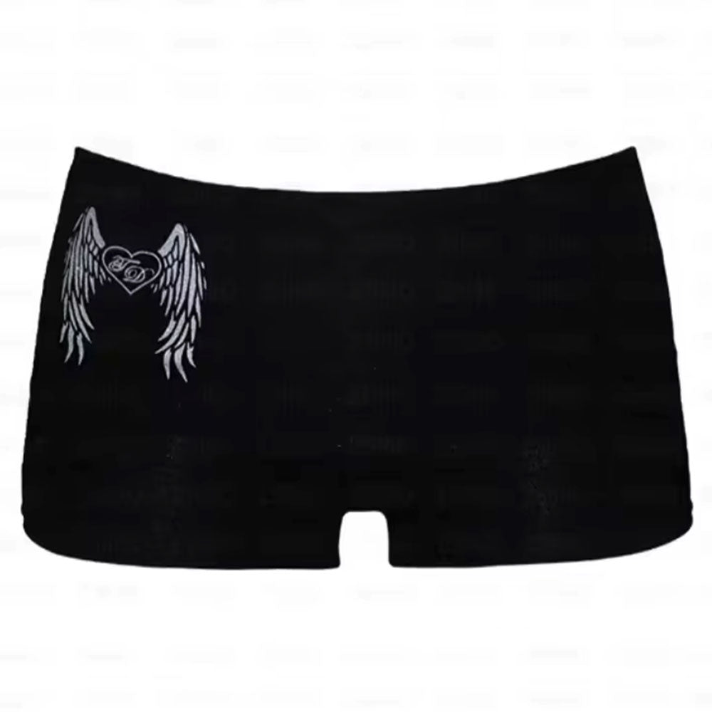 Y2K Angel Wings Shorts