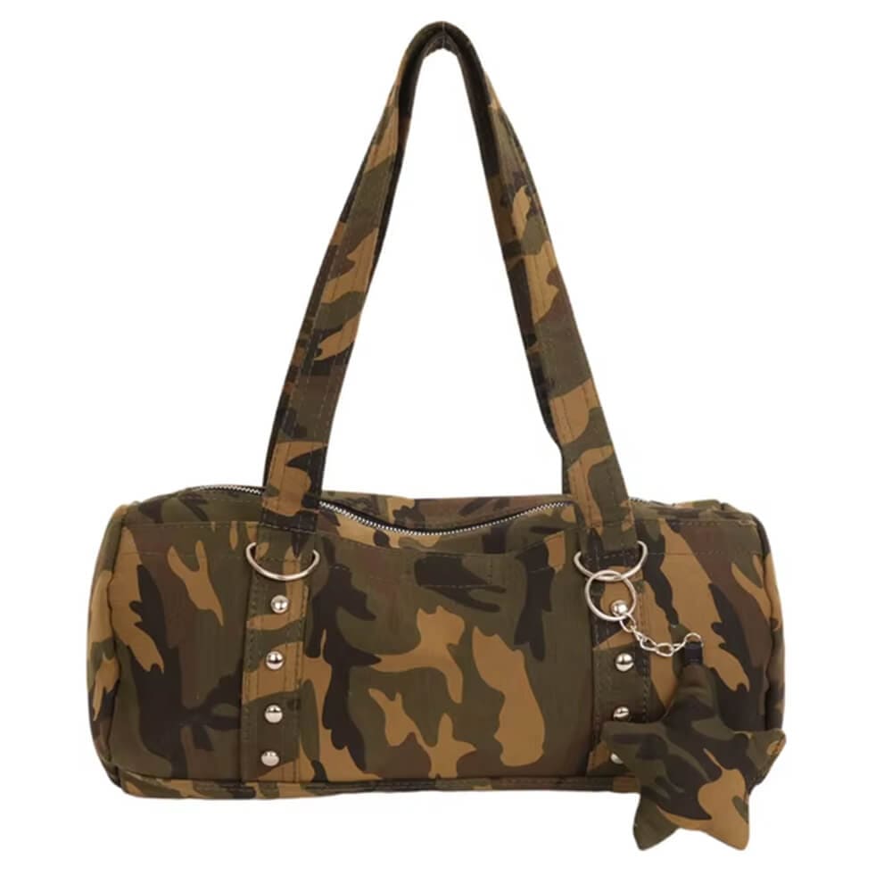 Y2K Camo Bag with Star Charm