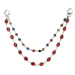 Y2K Colorful Gem Jeans Chain