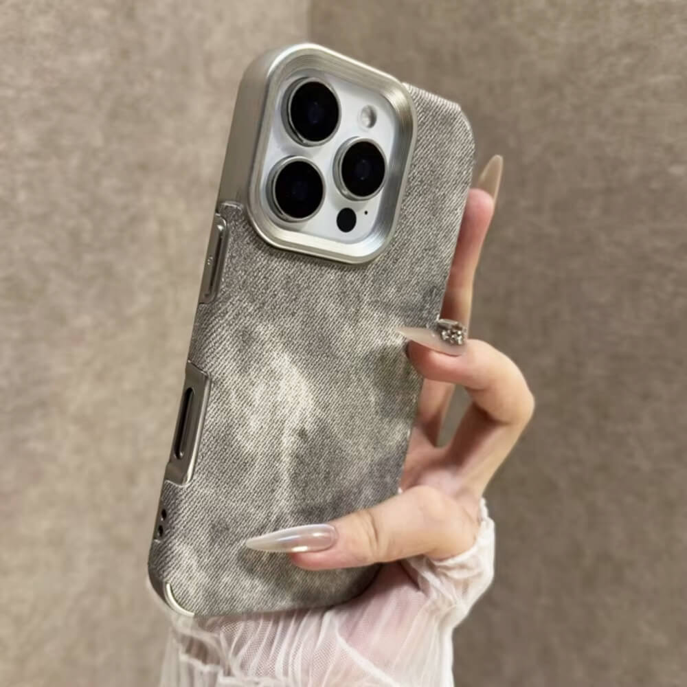 Y2K Jean Texture iPhone Case
