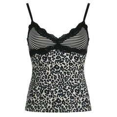 Y2K Leopard Print Tank Top