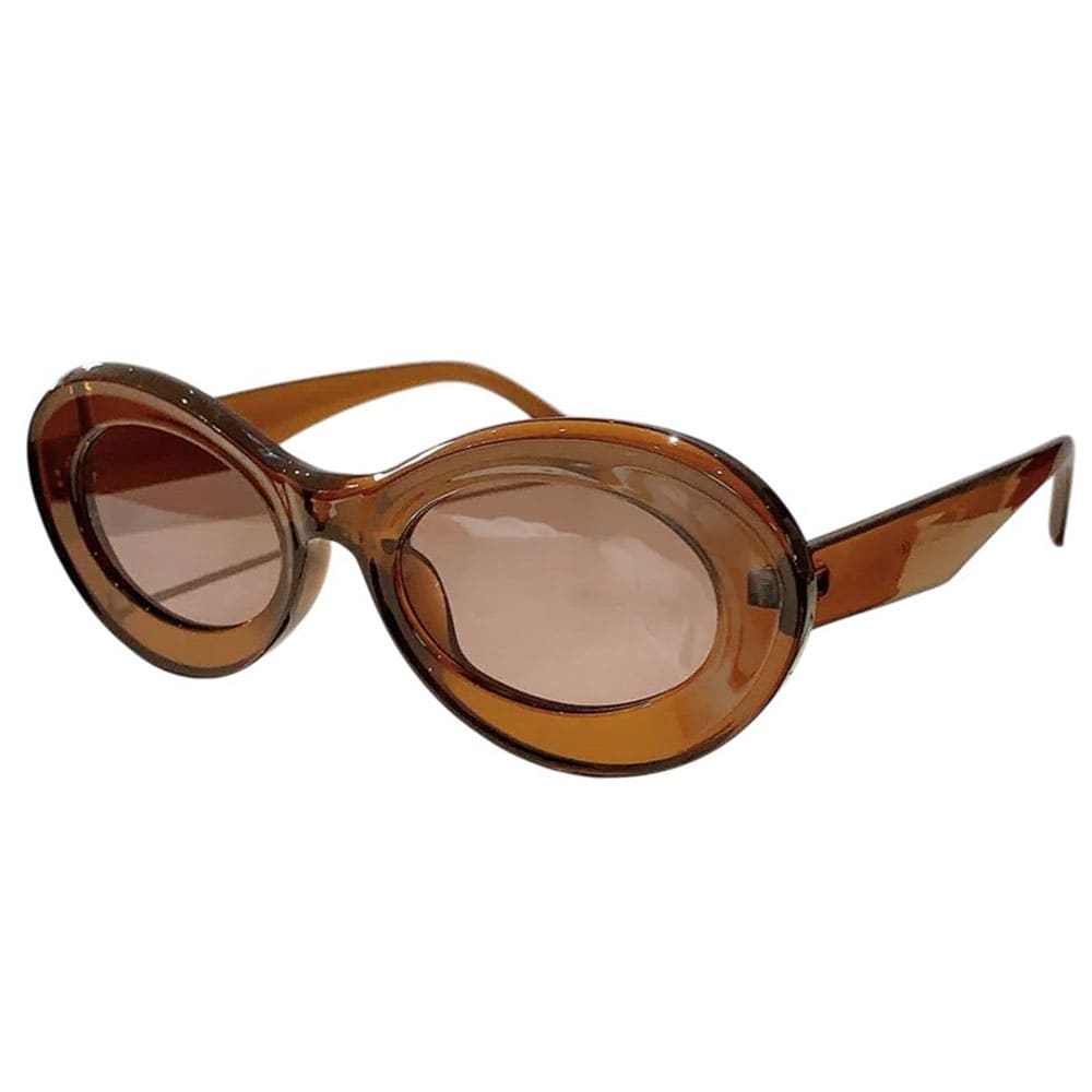 Y2K Oval Chunky Frame Sunglasses