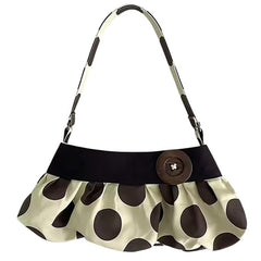 Y2K Polka Dot Ruched Bag