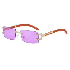 Y2K Square Frameless Sunglasses
