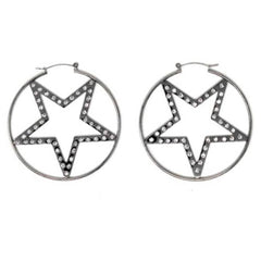 Y2K Star Hoop Earrings