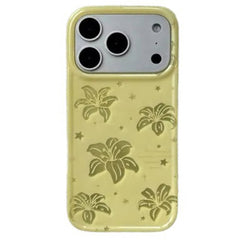 Tropical Flowers iPhone Case in Yellow